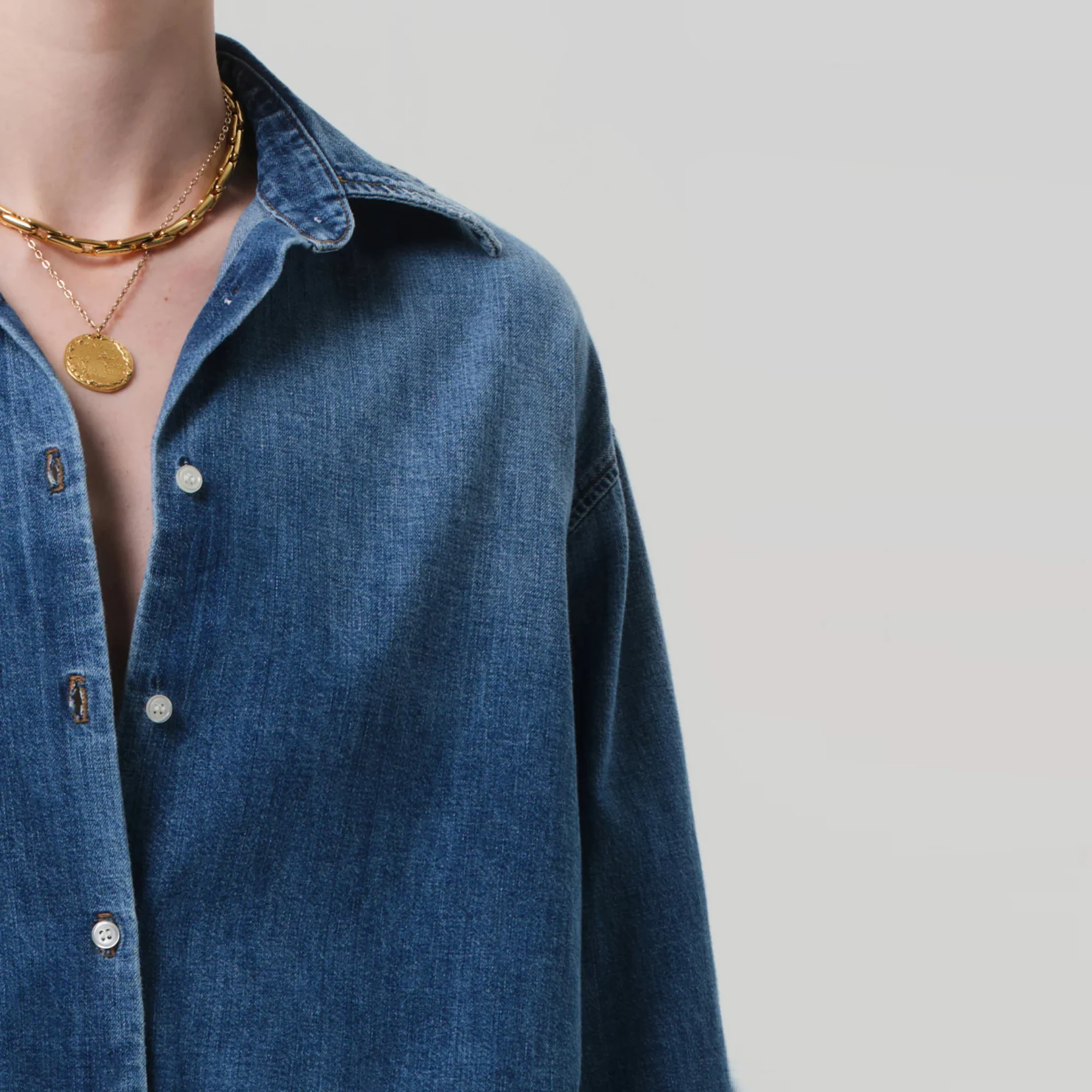 Ana Cropped Shirt (Somerset) - Image 5