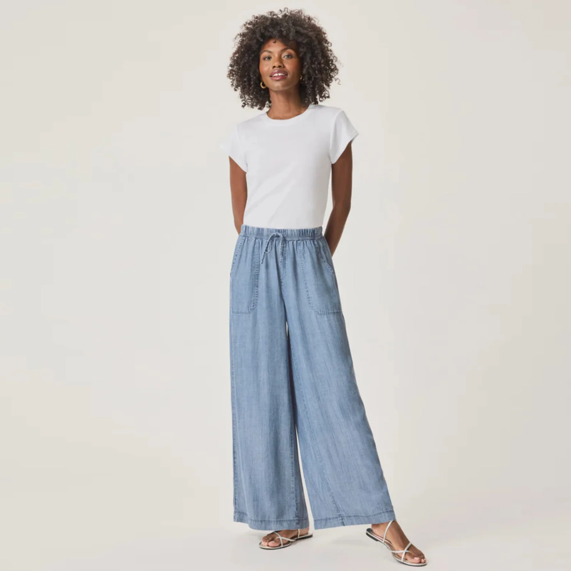 Angie Palazzo Pant (Indigo)