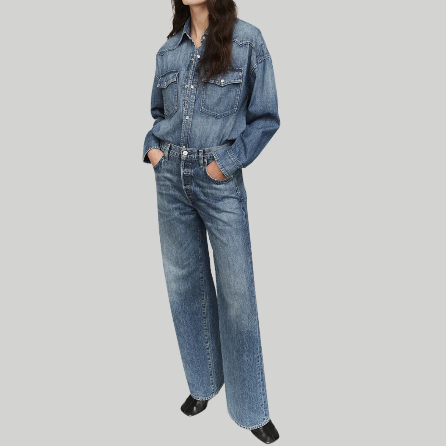 Annina High Rise Wide Leg 33" (Sunland) - Image 4