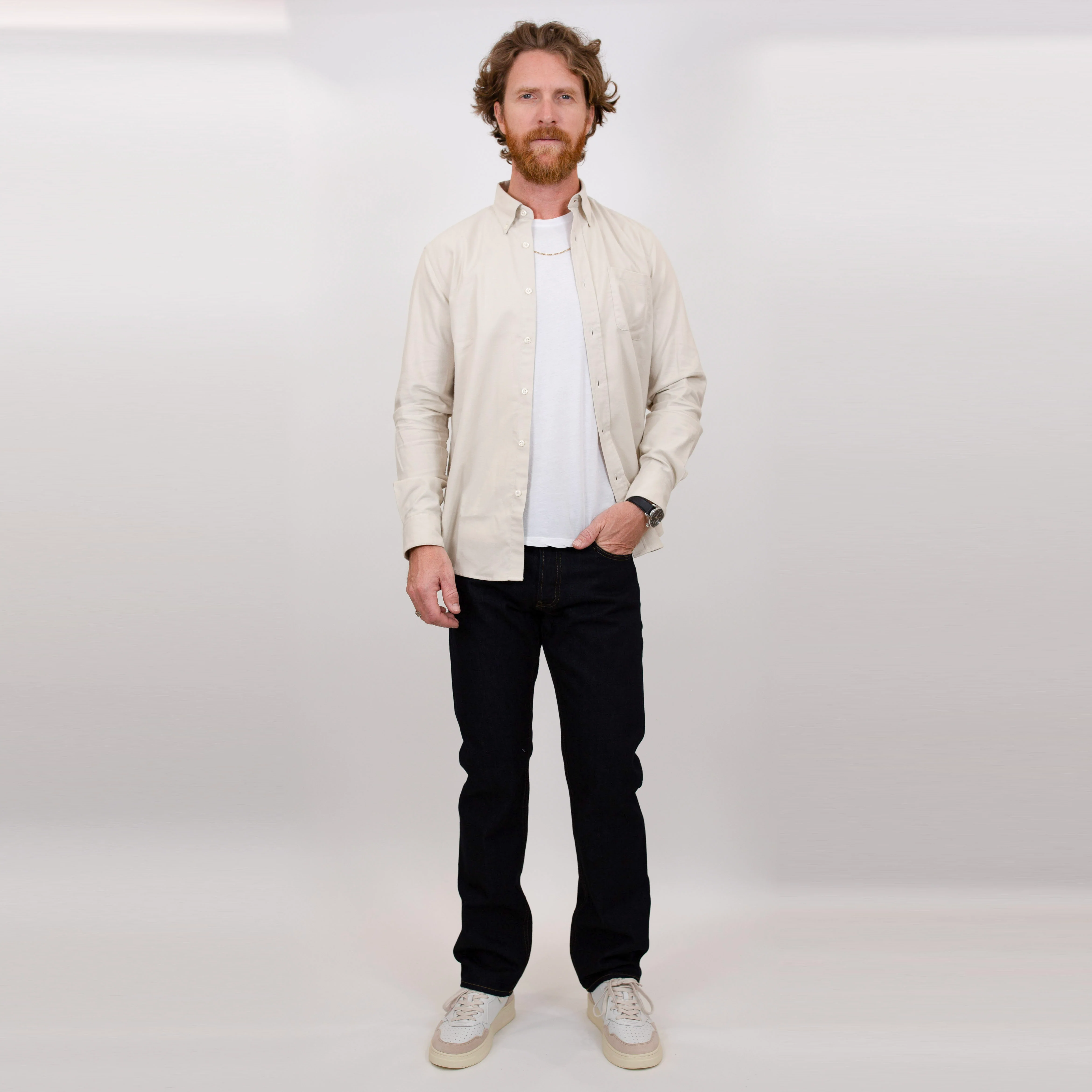 Antonio Solid Brushed Flannel Shirt - Image 6