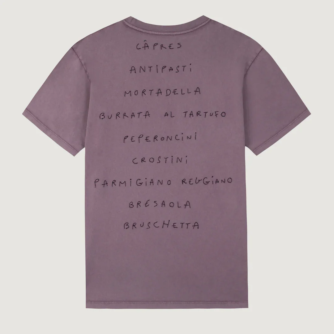 "Aperitivo" Bainville T-Shirt (Violet Washed) - Image 2