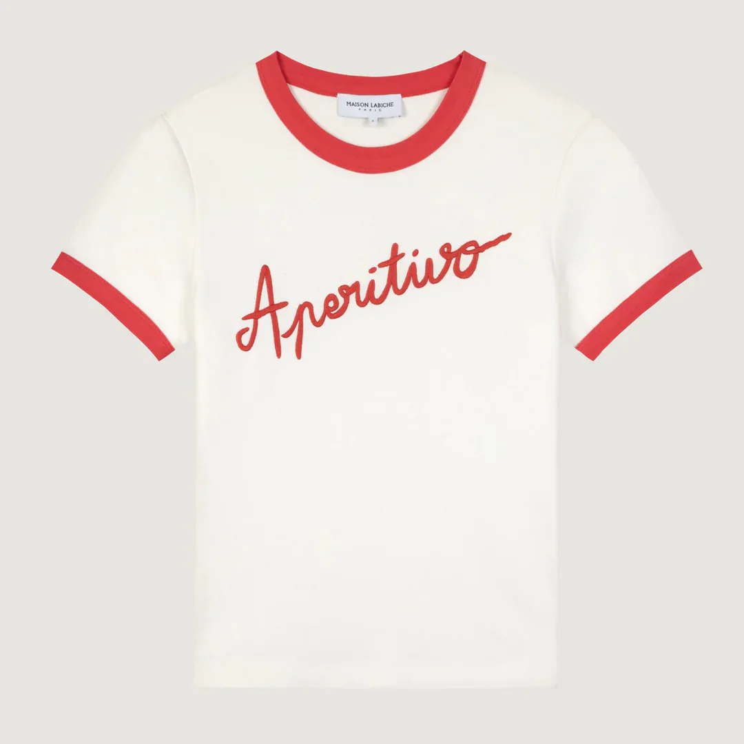 "Aperitivo" Montherlant T-Shirt (Off White Poppy)