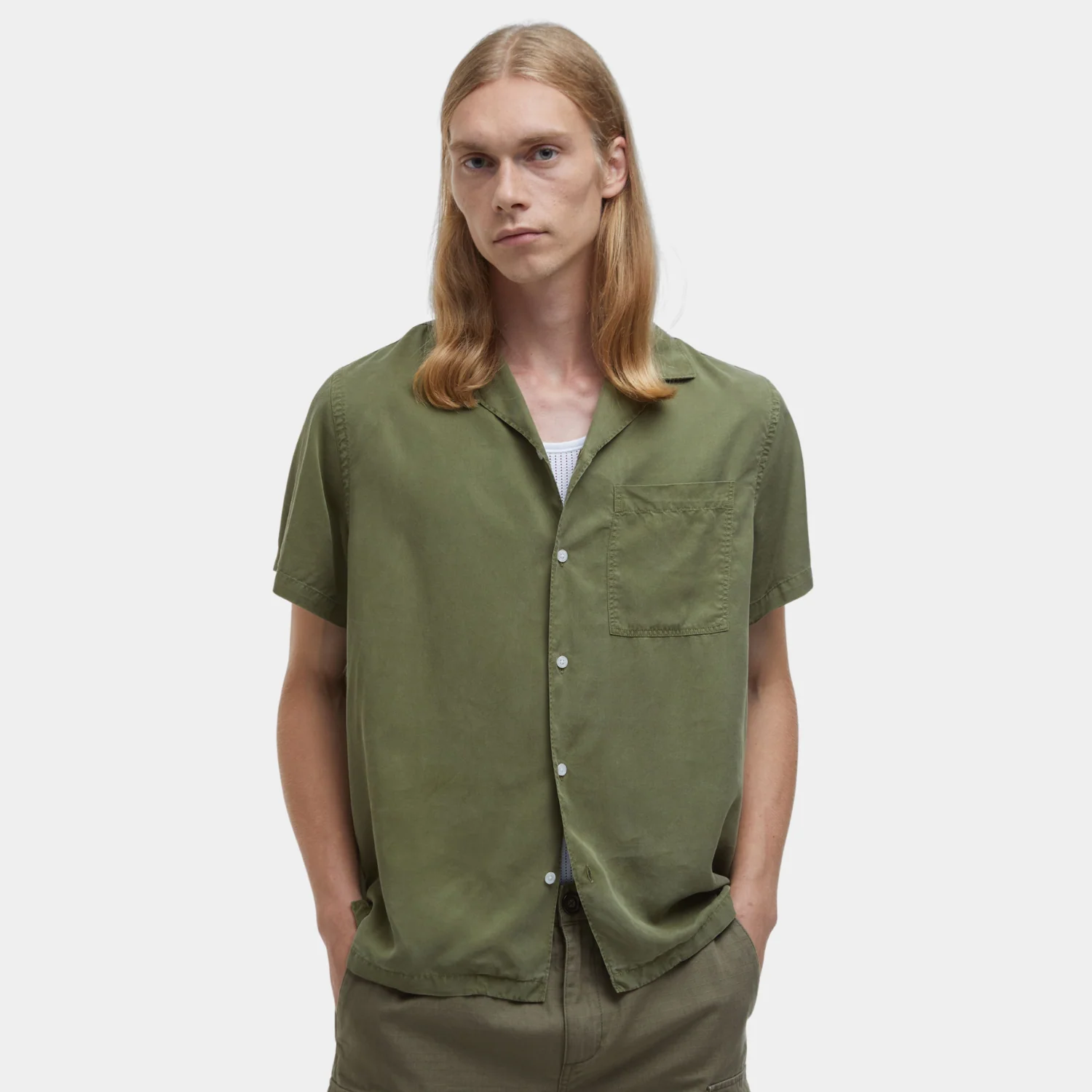 Archer Relaxed Short-Sleeved Shirt (Burnt Olive)