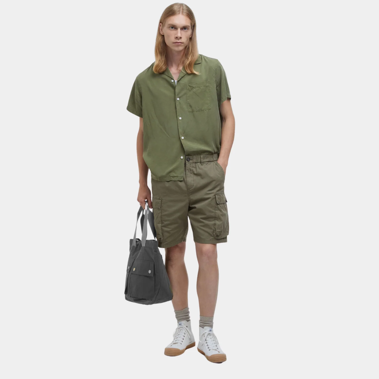 Archer Relaxed Short-Sleeved Shirt (Burnt Olive) - Image 3