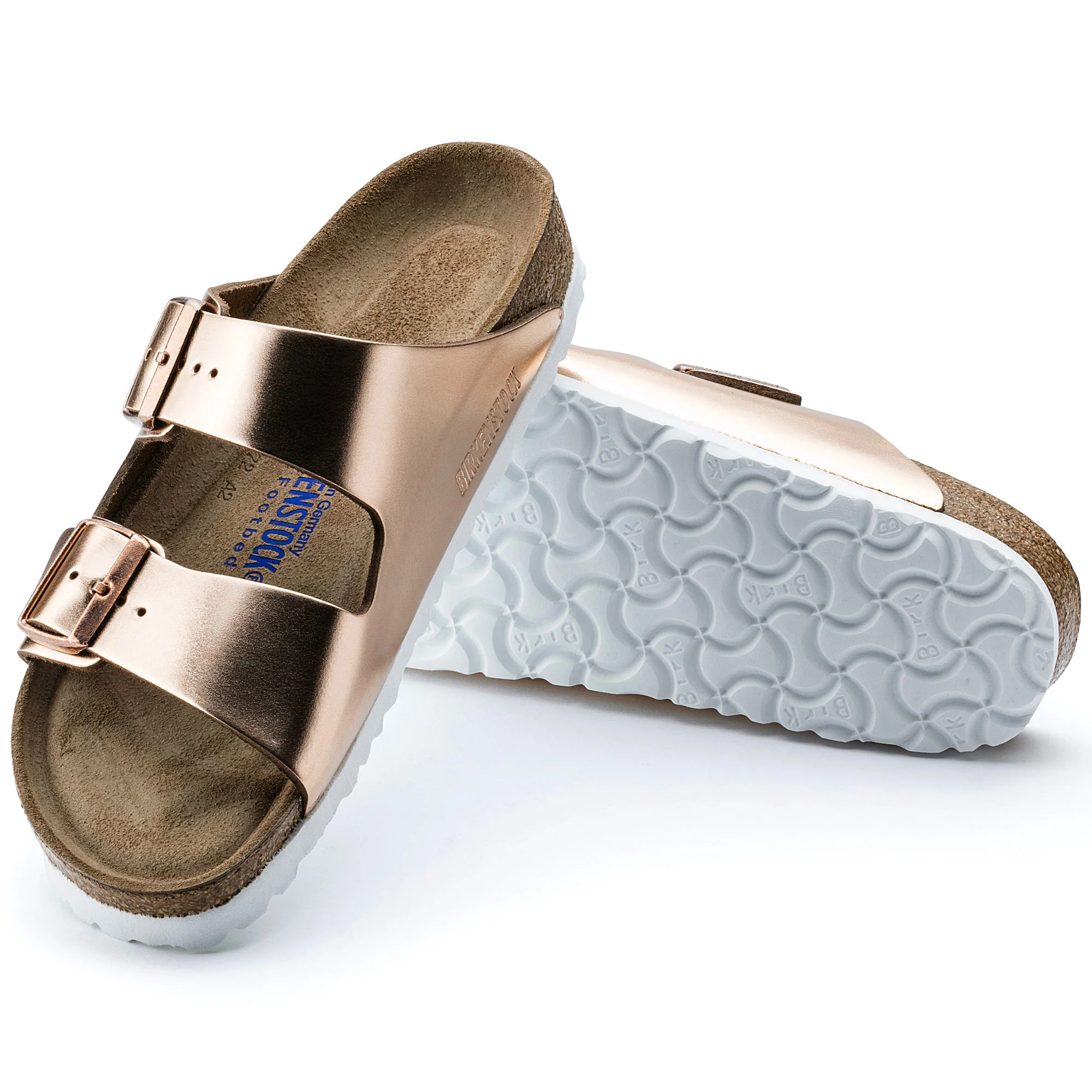 Arizona Soft Footbed Sandal Narrow (Metallic Copper) - Image 2