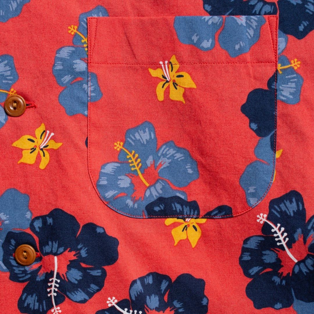 Arthur Flower Hawaii Shirt (Red) - Image 3