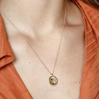 Astra Ying Yang Necklace (Gold) - Image 2