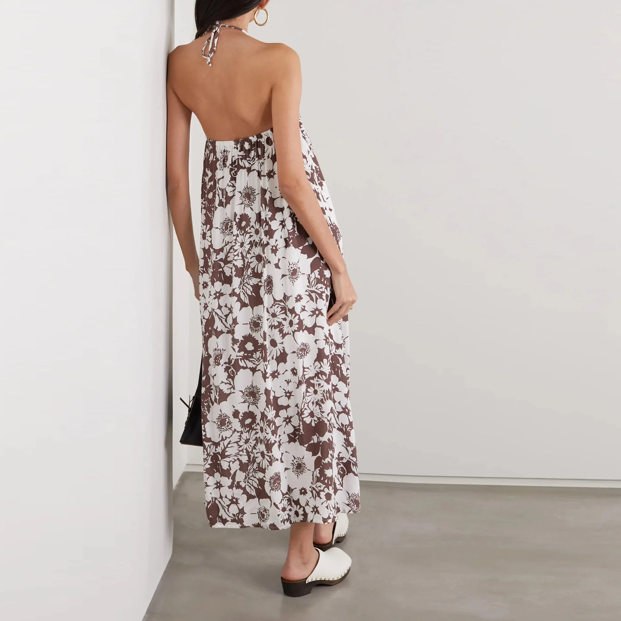 Asturias Midi Dress (Caronia Floral Chocolate) - Image 2