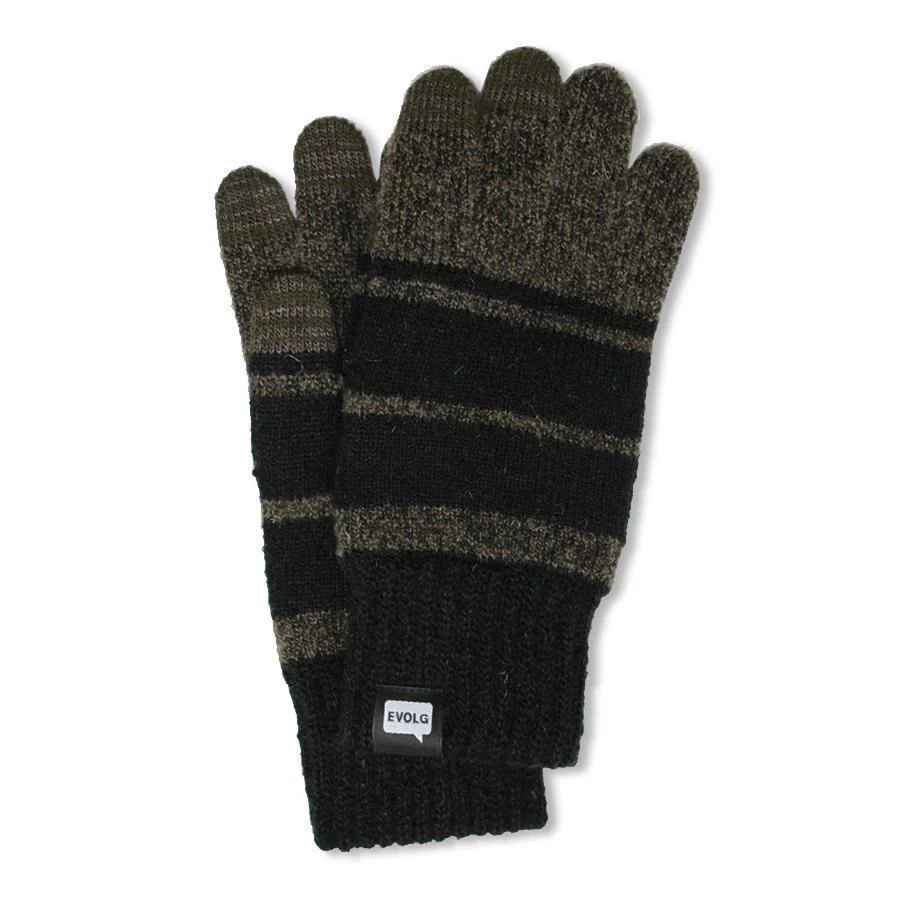 Atlus Knit Gloves (Olive + Black)