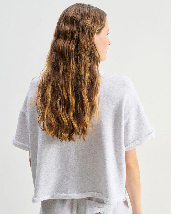 Atubay Round Neck T-Shirt (Arctic Melange) - Image 2