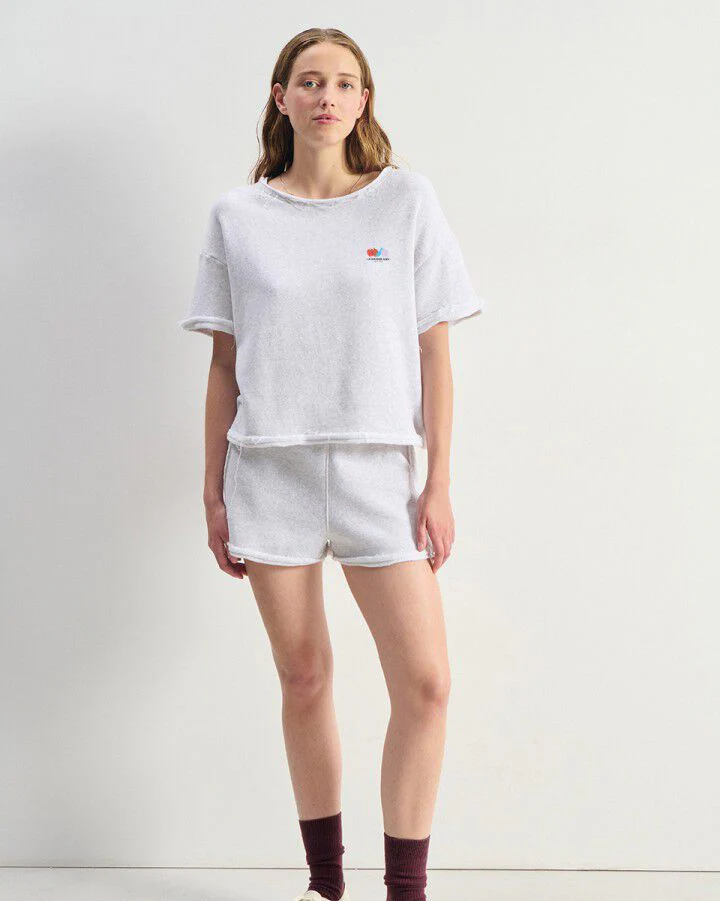 Atubay Round Neck T-Shirt (Arctic Melange) - Image 3