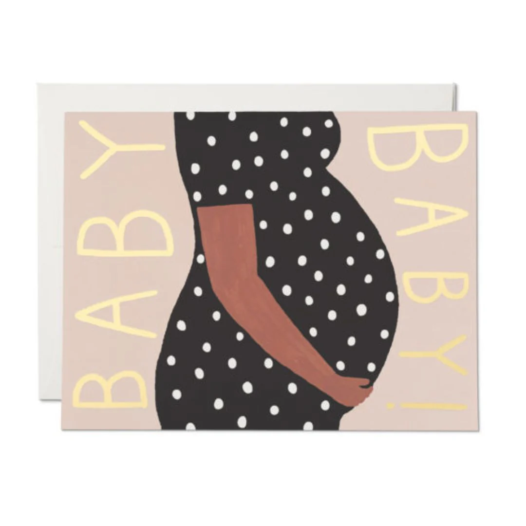 Baby Bump Foil Card