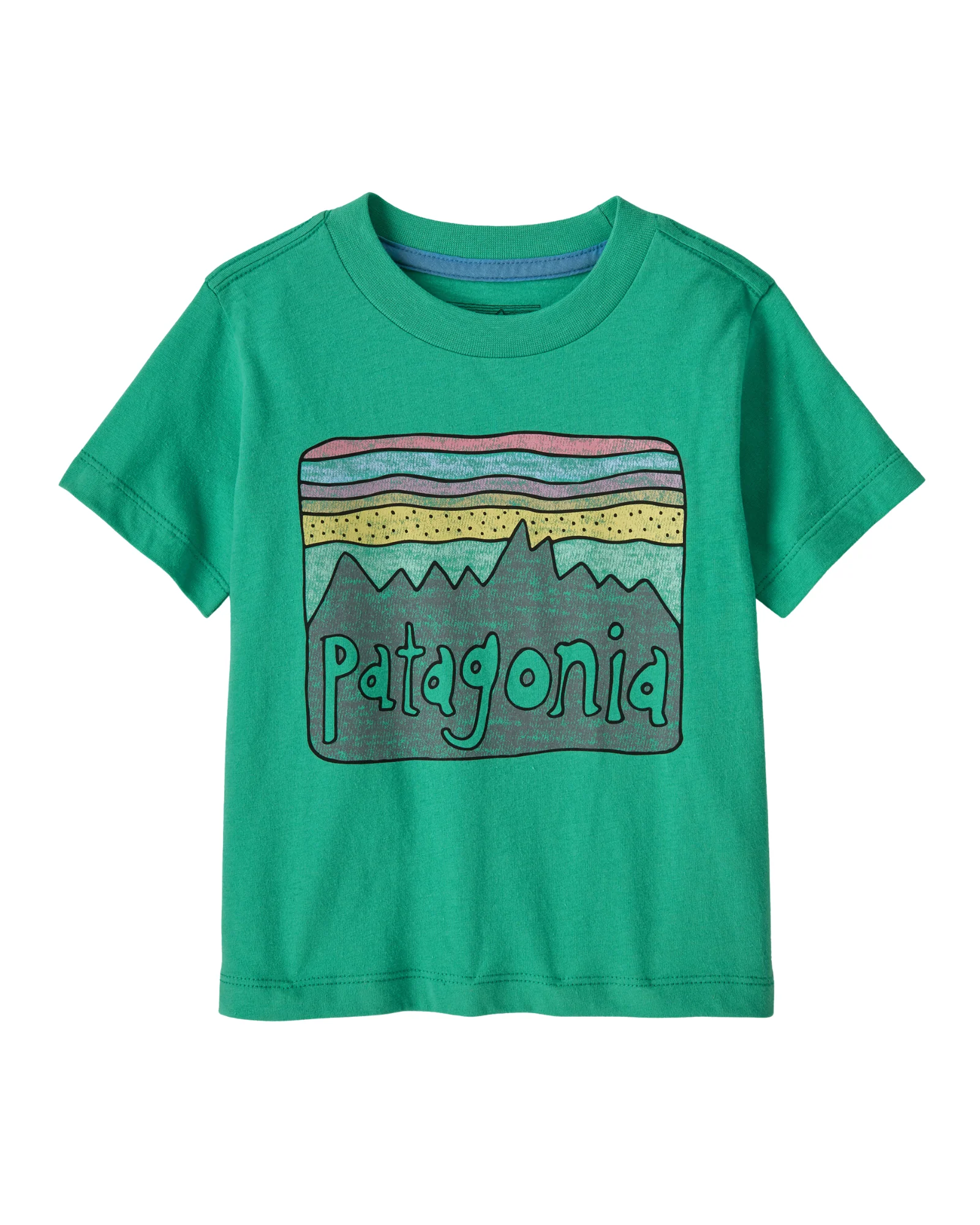 Baby Fitz Roy Skies T-Shirt (Aqua Stone) - Image 2