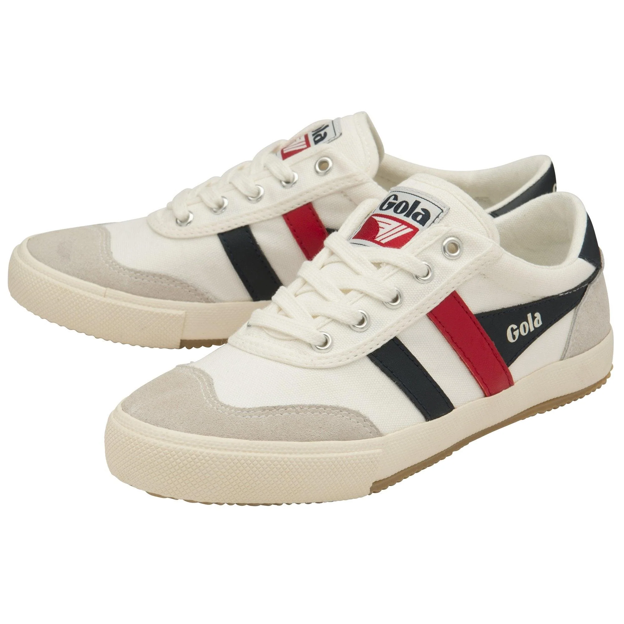 Badminton Trainer (Off White + Navy + Red) - Image 3