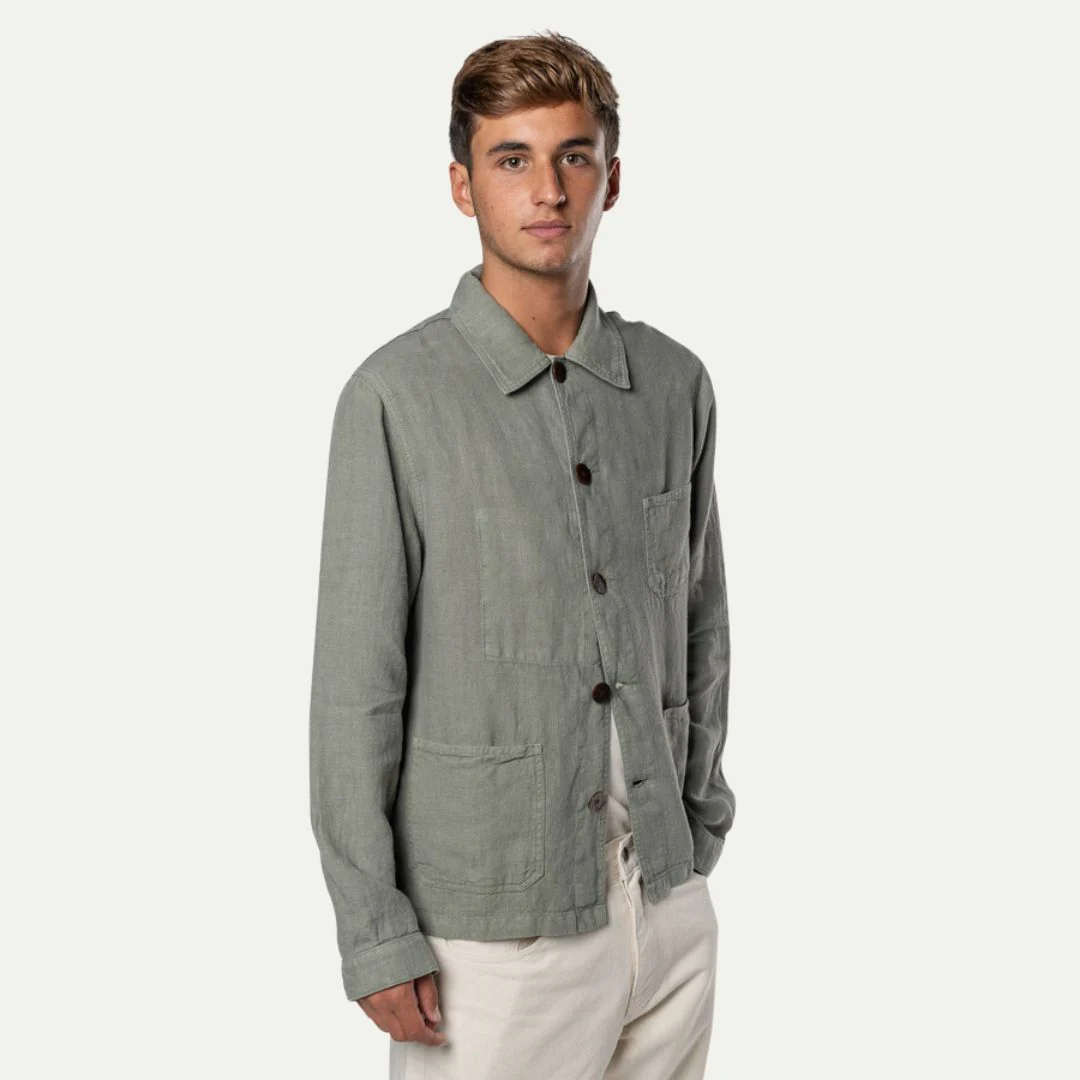 Baptista Linen Worker Jacket (Green Bay) - Image 2