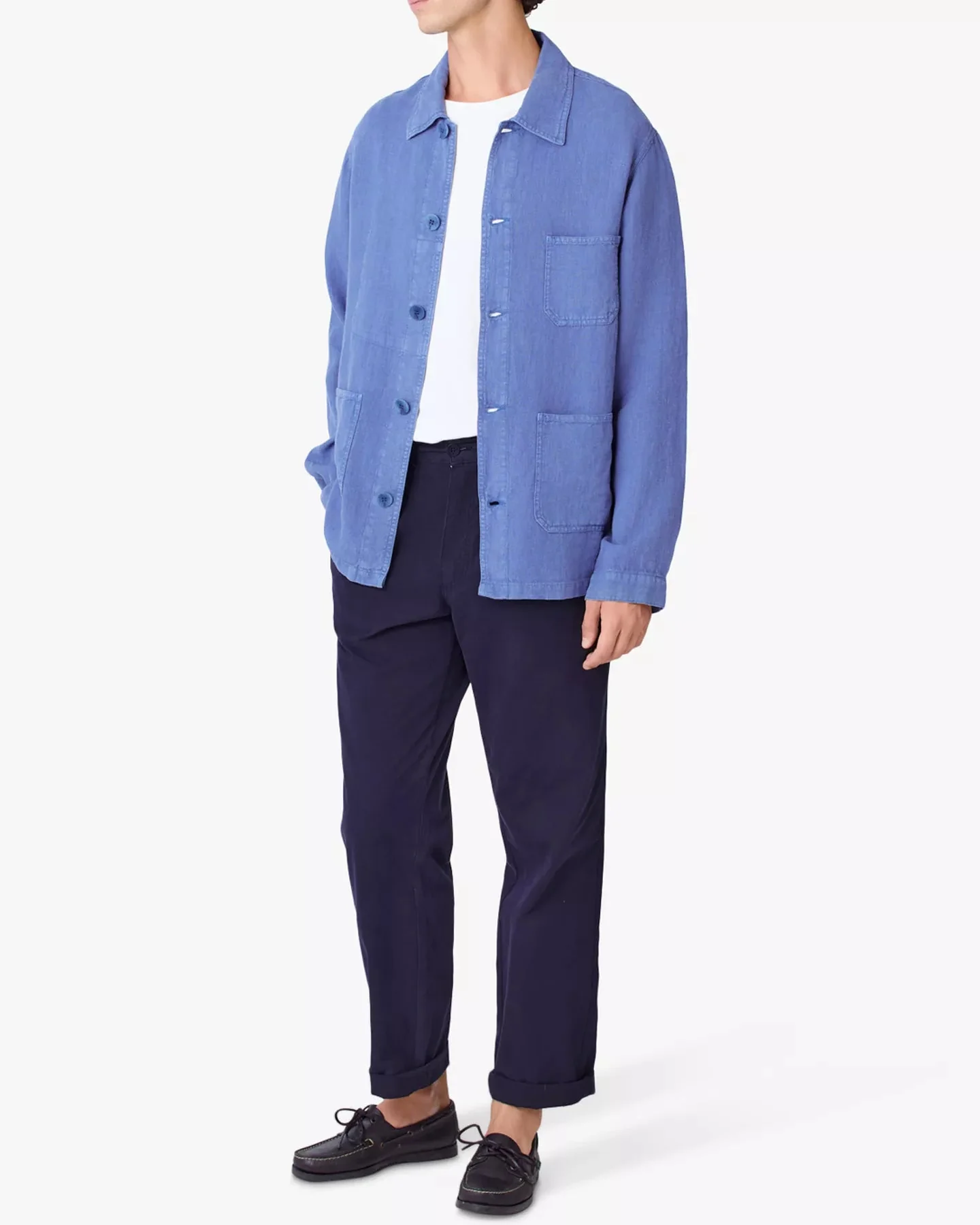 Baptista Linen Worker Jacket (Indigo Linen) - Image 2