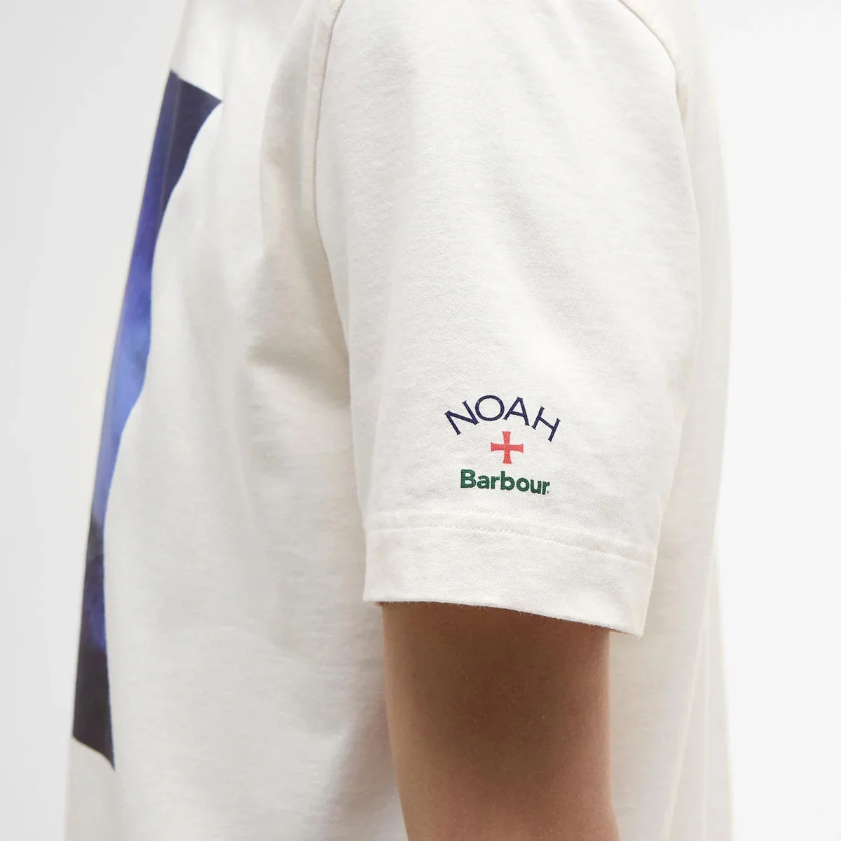 Barbour x NOAH Archive Swan T-Shirt (Whisper White) - Image 5