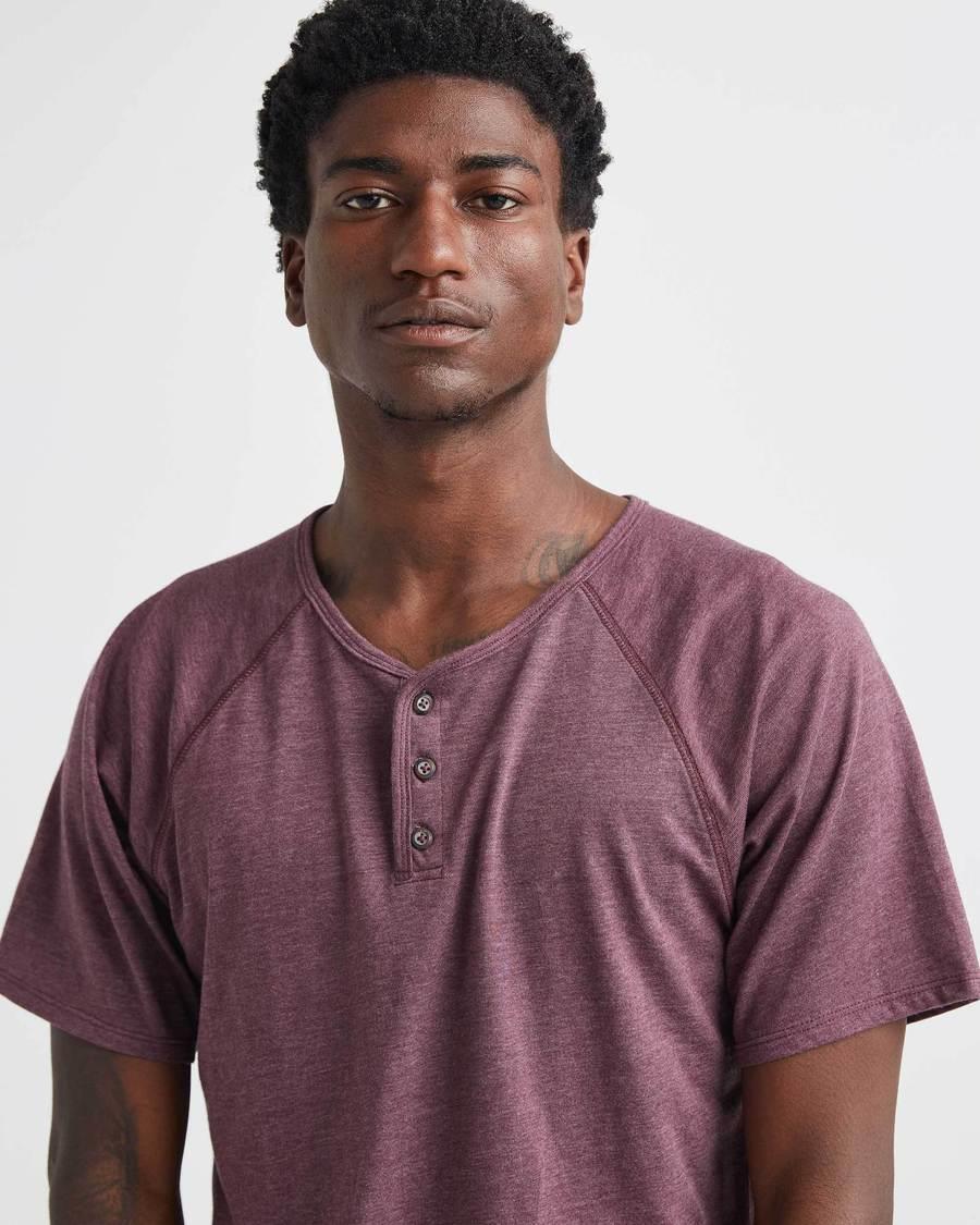 Baseball Henley Tee (Fig) - Image 3