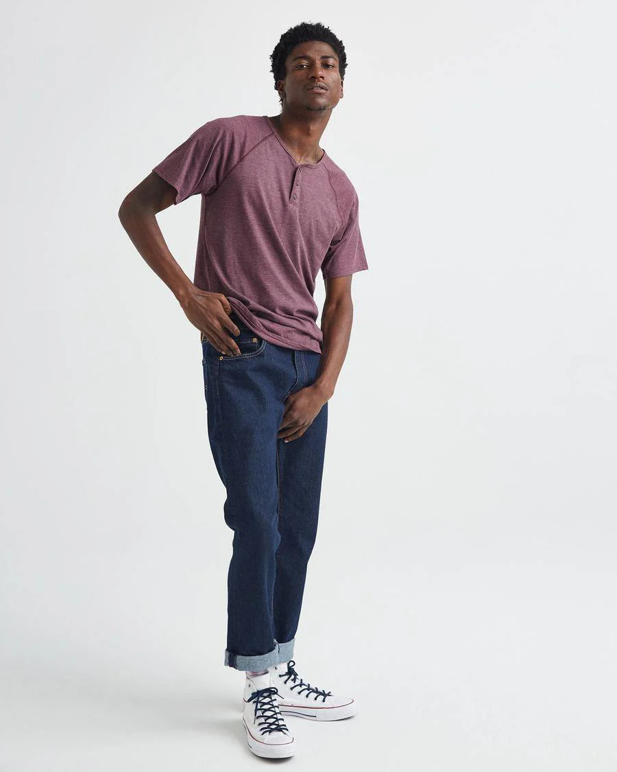 Baseball Henley Tee (Fig) - Image 4