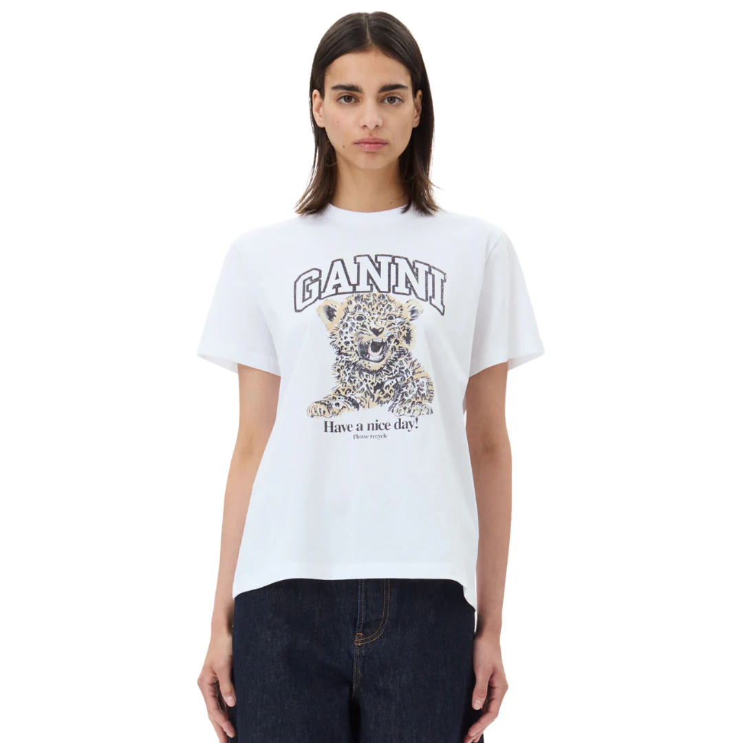 Basic Jersey Leopard Relaxed T-Shirt (Leopard) - Image 2