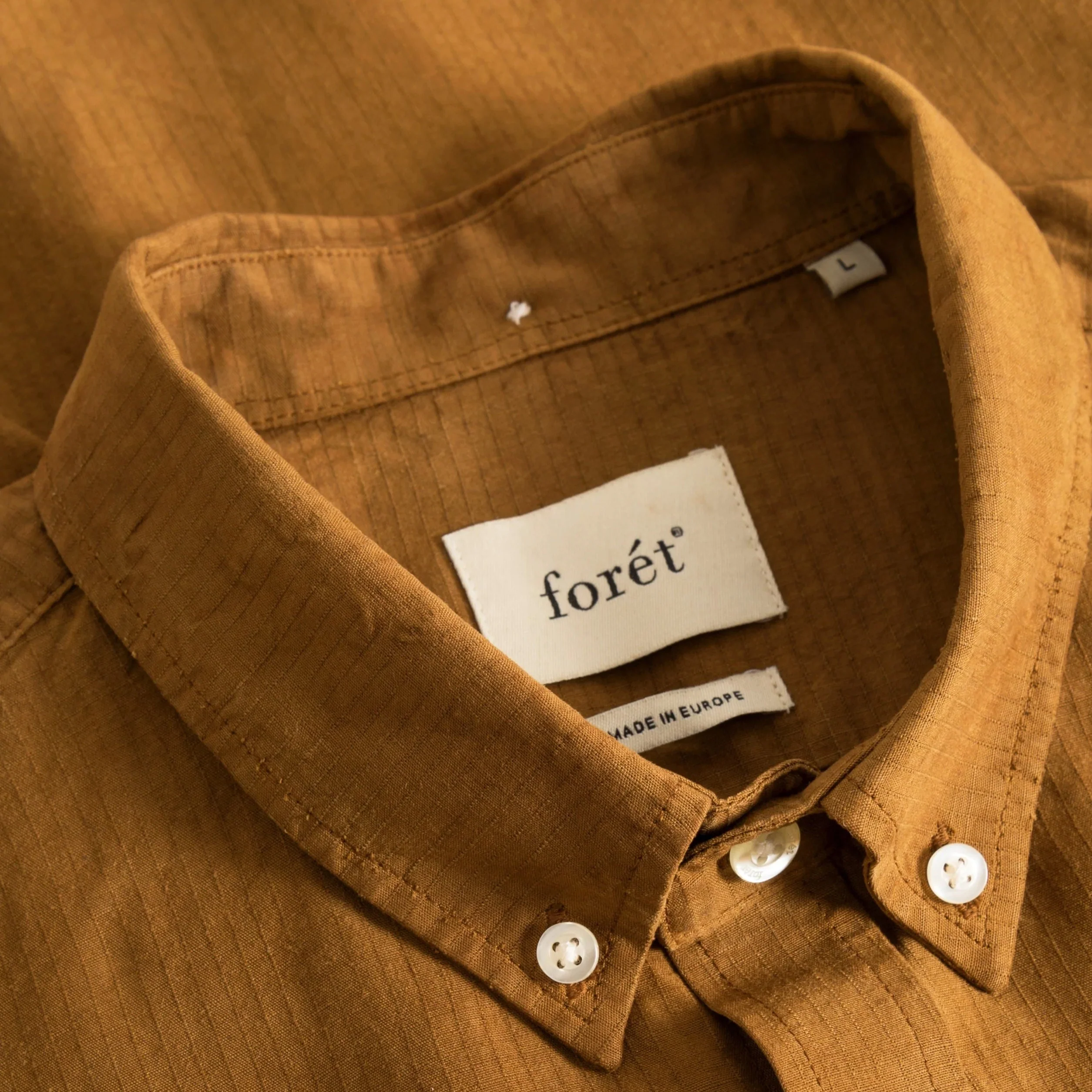 Beam Tencel Ripstop Shirt (Brown) - Image 2