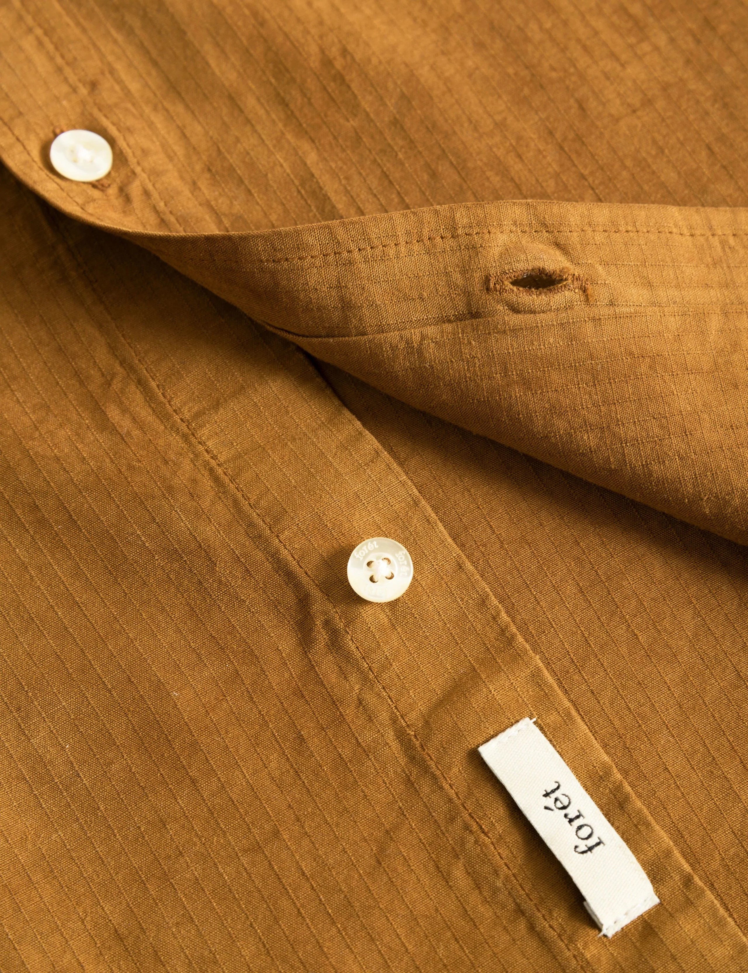 Beam Tencel Ripstop Shirt (Brown) - Image 3