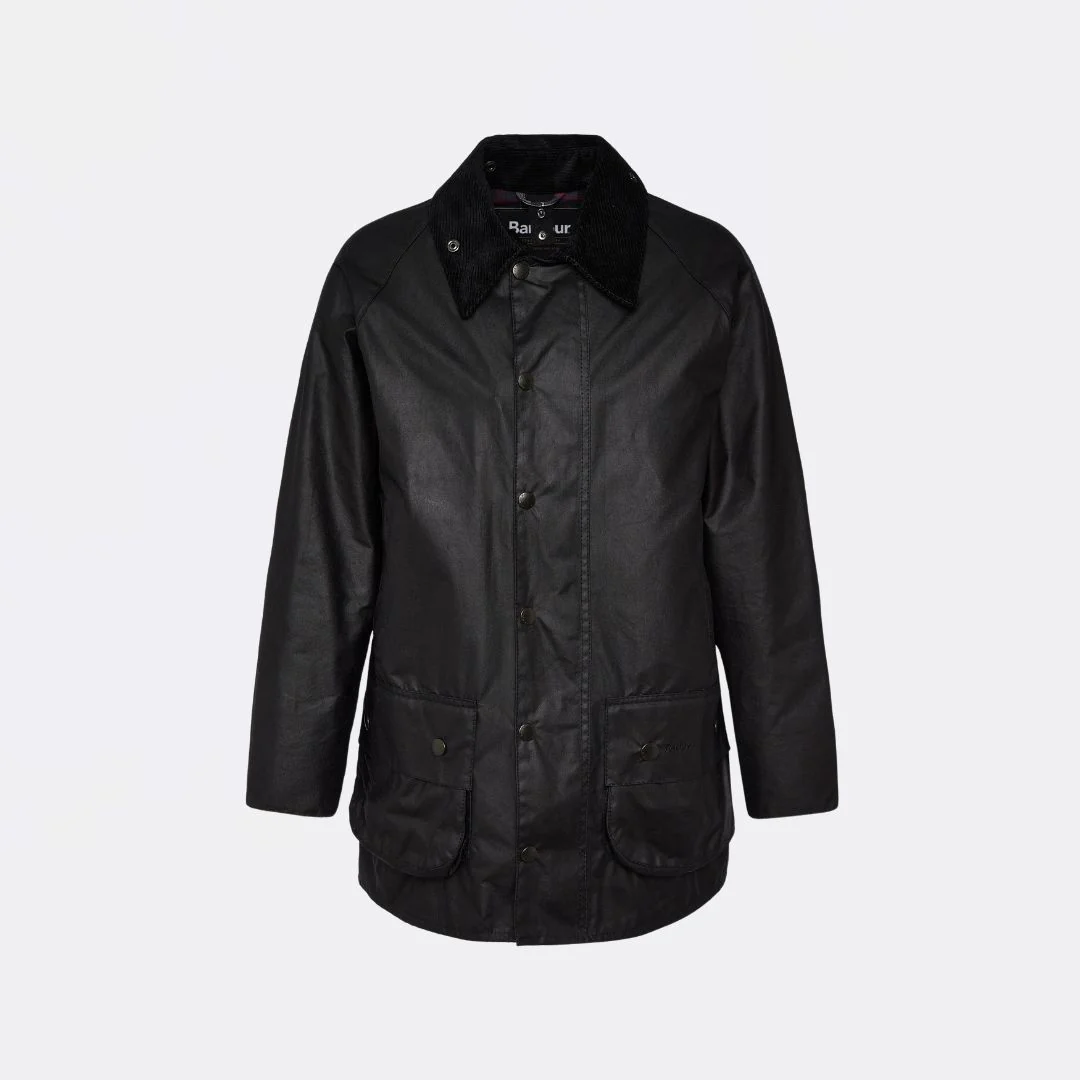 Beaufort Wax Jacket (Black) - Image 3