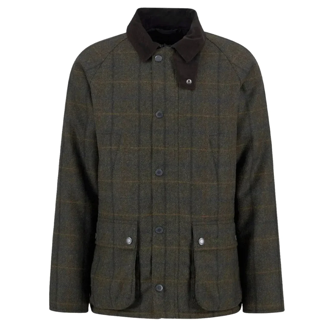 Bedale Check Wool Jacket (Brown) - Image 2