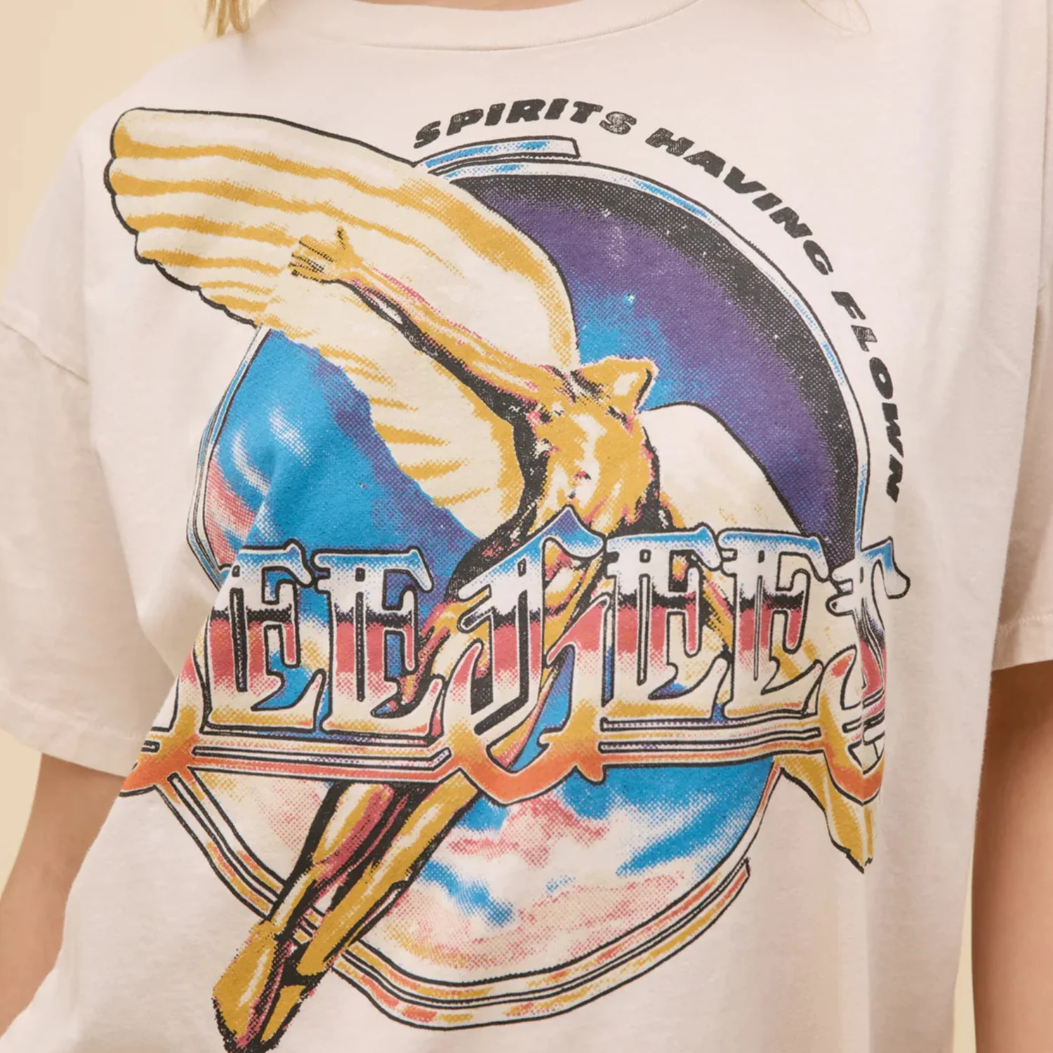 Bee Gees Spirits Having Flown Merch Tee (Dirty White) - Image 2