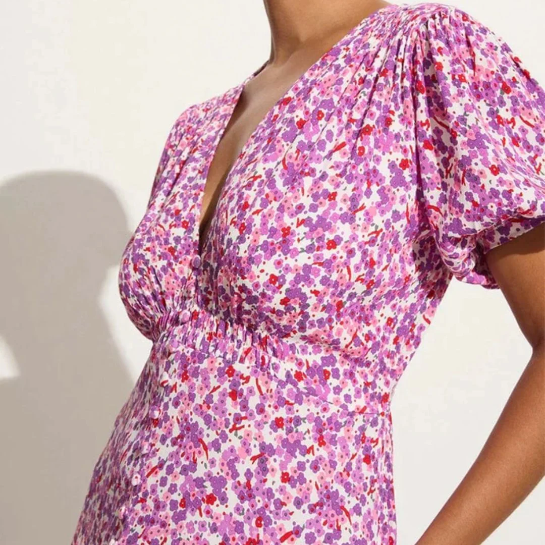 Bellavista Midi Dress (Lou Floral Violet) - Image 3