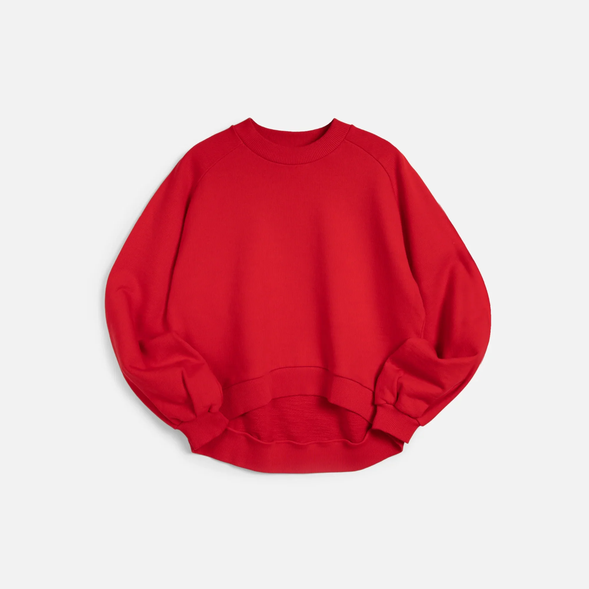 Bellow Sleeve Sweatshirt (Red) - Image 5