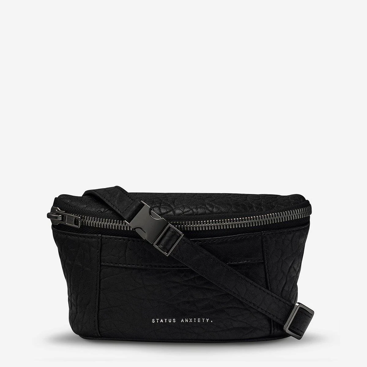 Best Lies Belt Bag (Black Bubble Leather) - Image 2