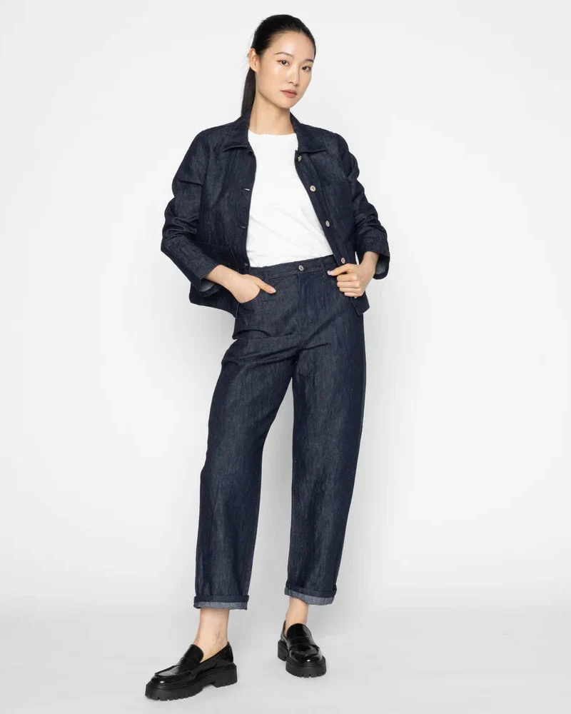 Bestie Linen Blend Denim (Indigo)