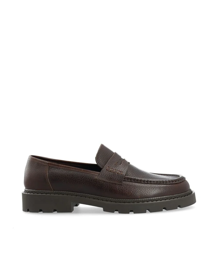 Biajeff Penny Loafer Texas Tumbled (Brown)