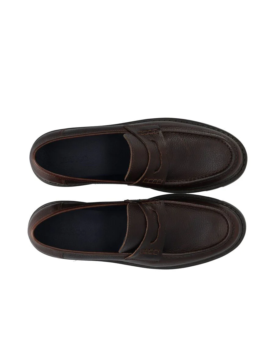 Biajeff Penny Loafer Texas Tumbled (Brown) - Image 3