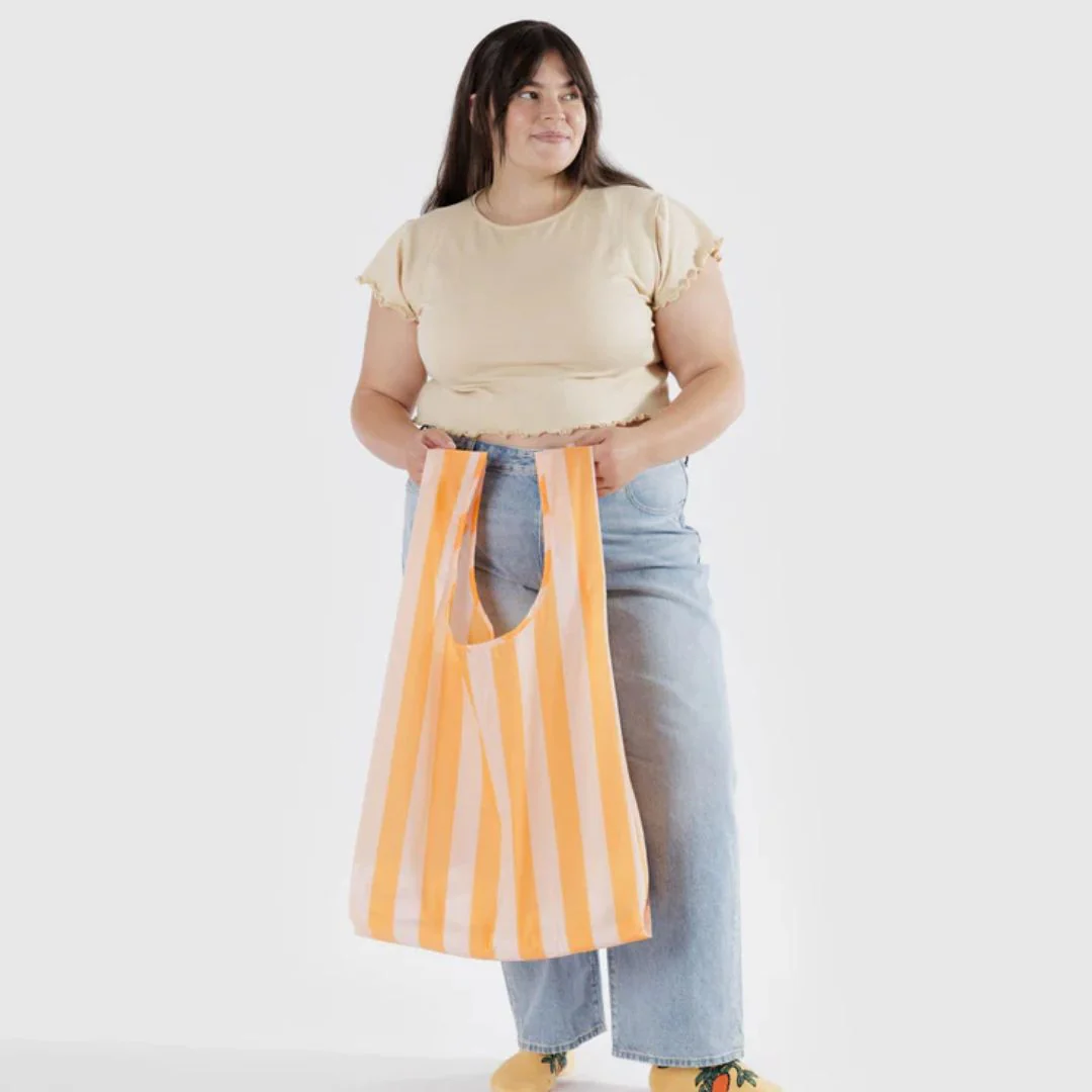 Big Baggu (Tangerine Wide Stripe) - Image 2