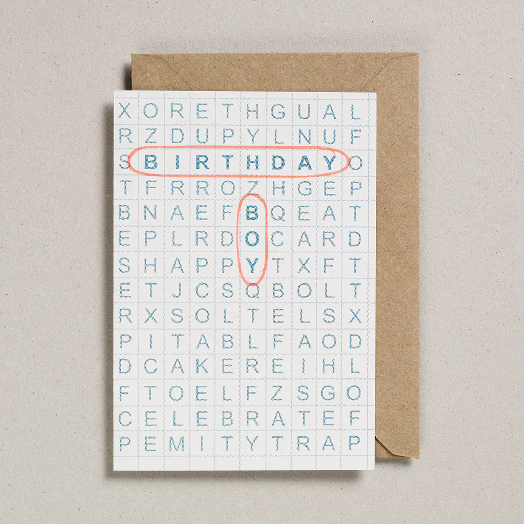 Birthday Boy Grid Card