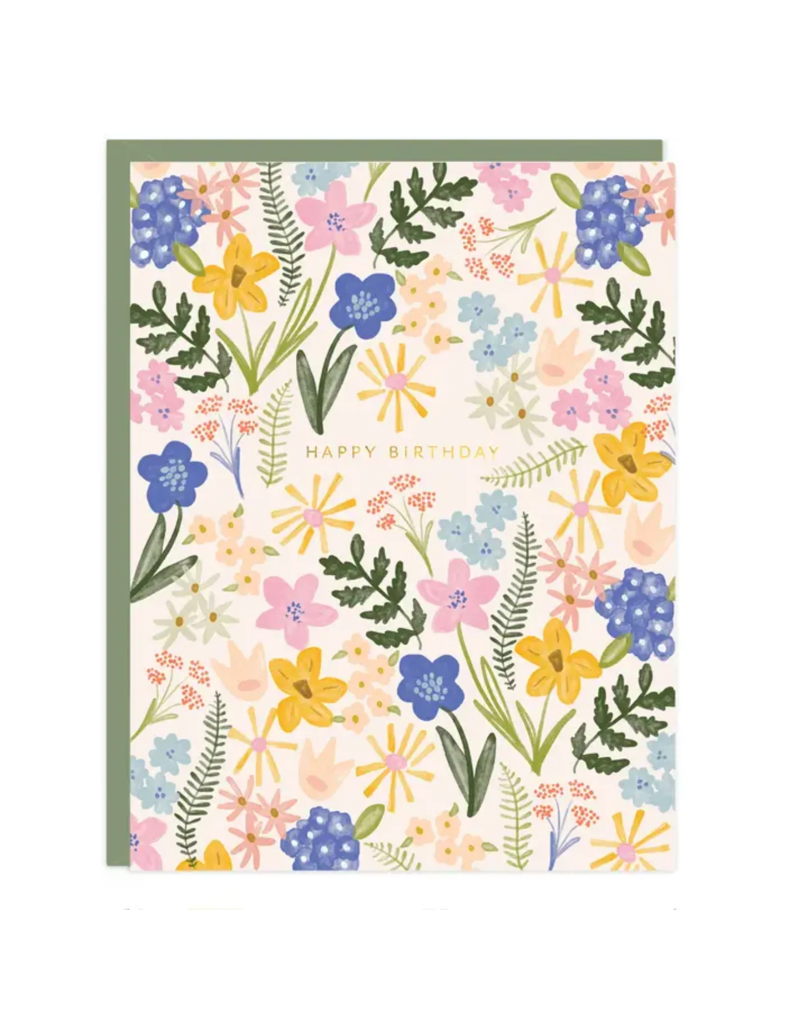 Birthday Floral Burst Card
