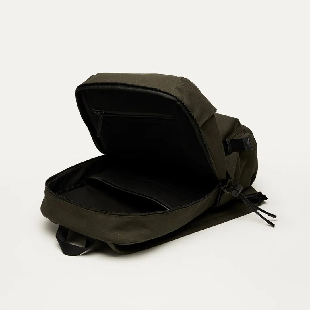 Bishop Canvas Backpack (Green) - Image 3