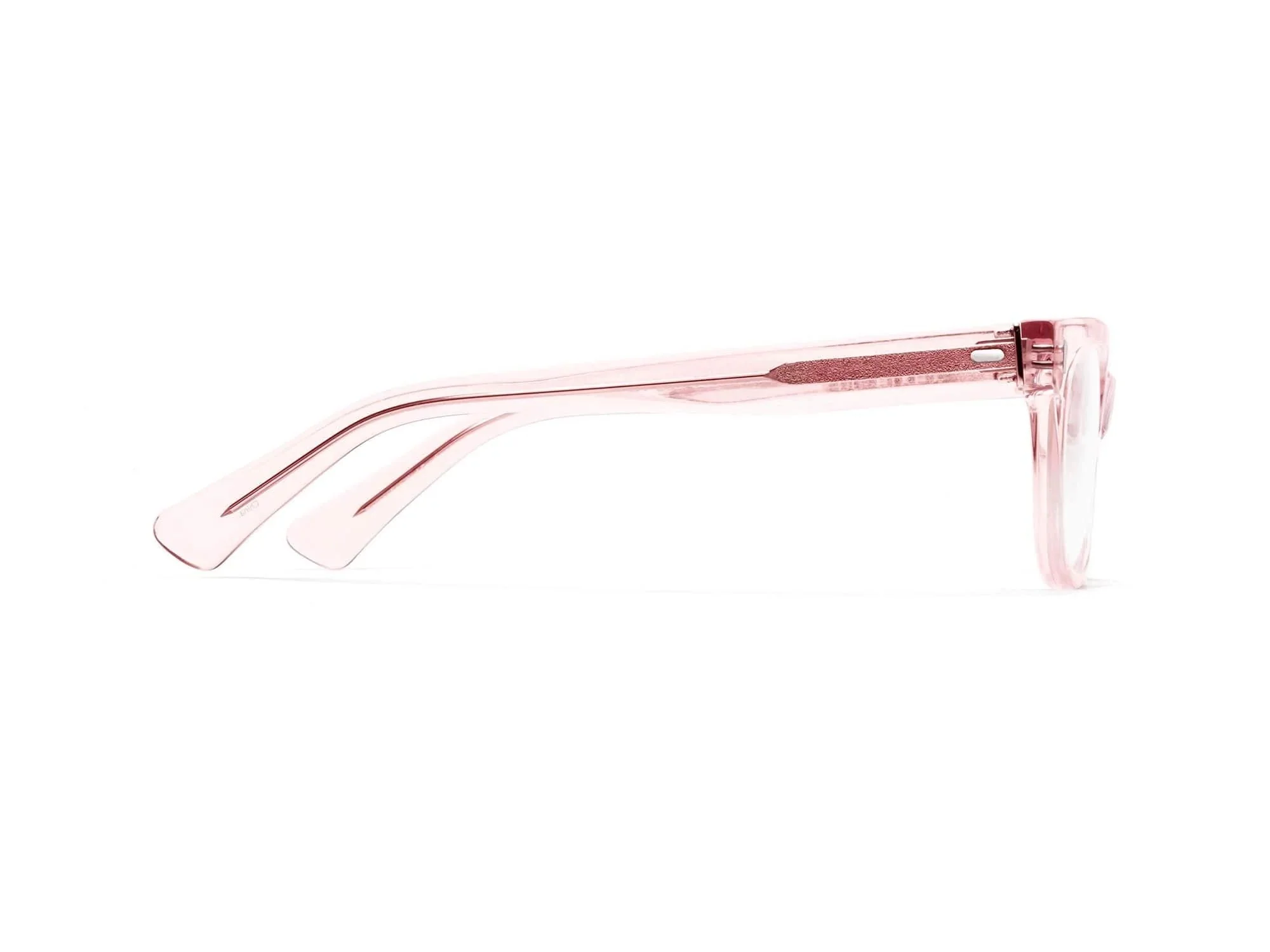 Bixby Reading Glasses (Polished Clear Pink) - Image 3