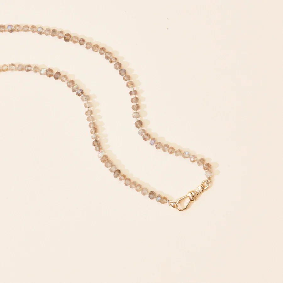 Labradorite Beaded Mood Necklace (10K Gold) - Image 2