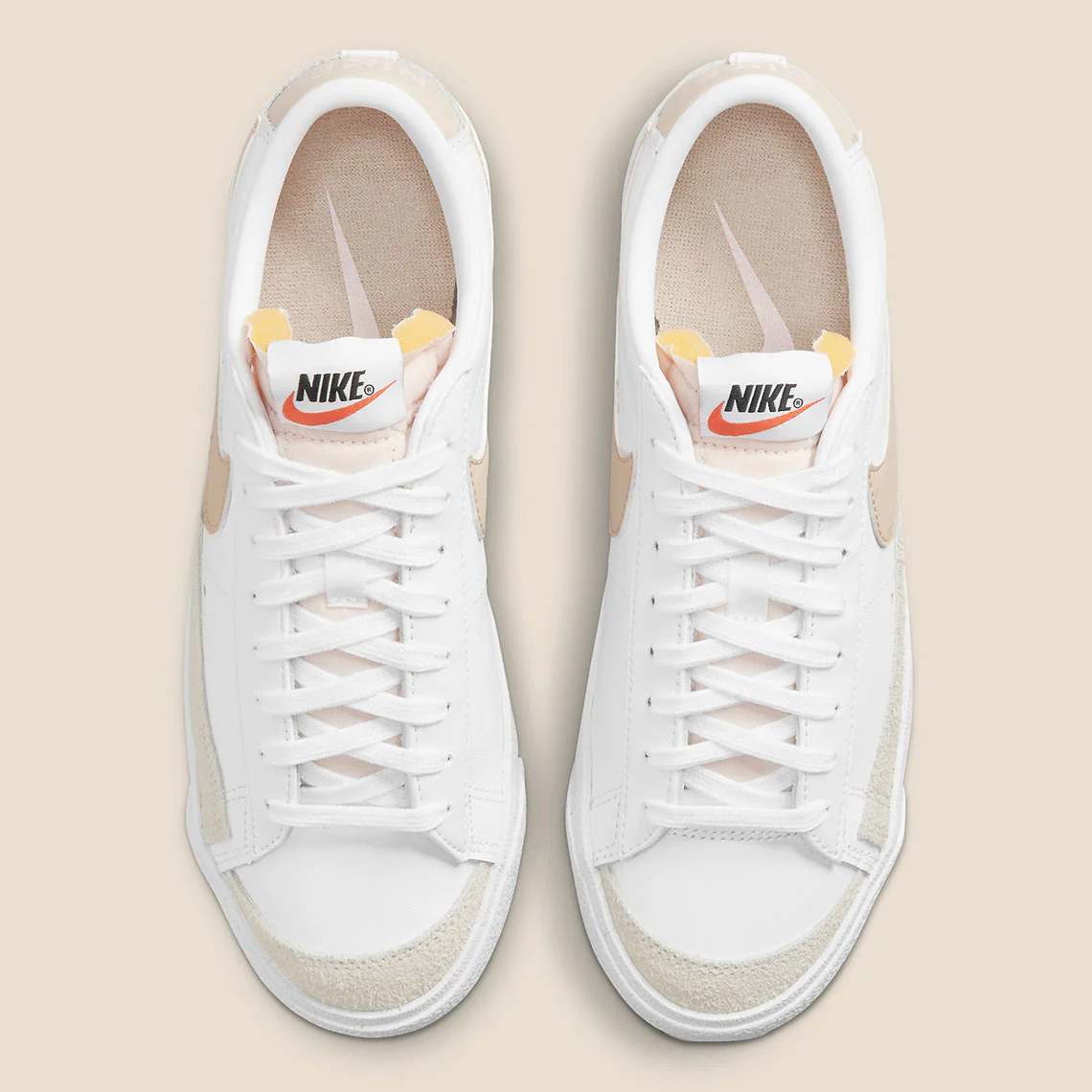 Blazer Low (White + Rattan-Pale) - Image 3