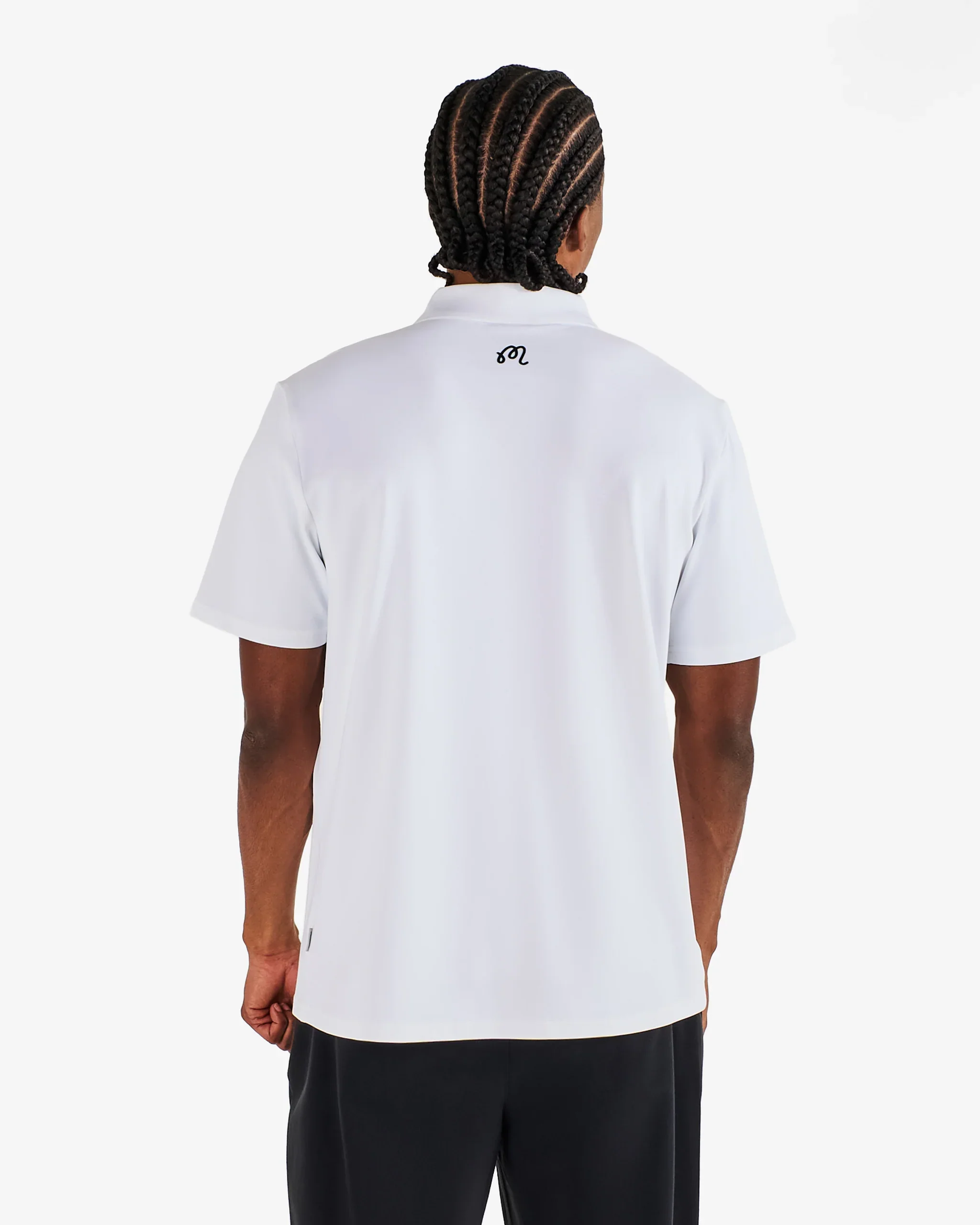 Block Placket Polo (White) - Image 3