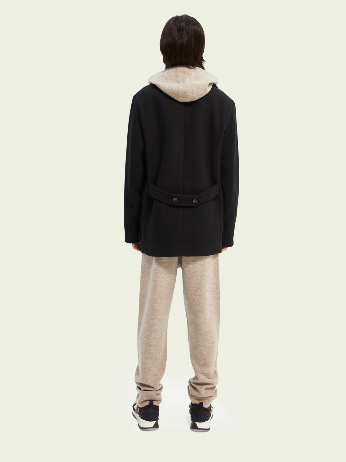 Bonded Wool-Blend Caban (Black) - Image 4