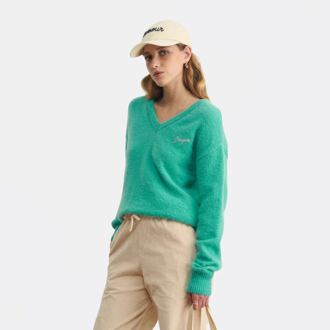 "Bonjour" Bernier Sweater (Verones Green) - Image 2