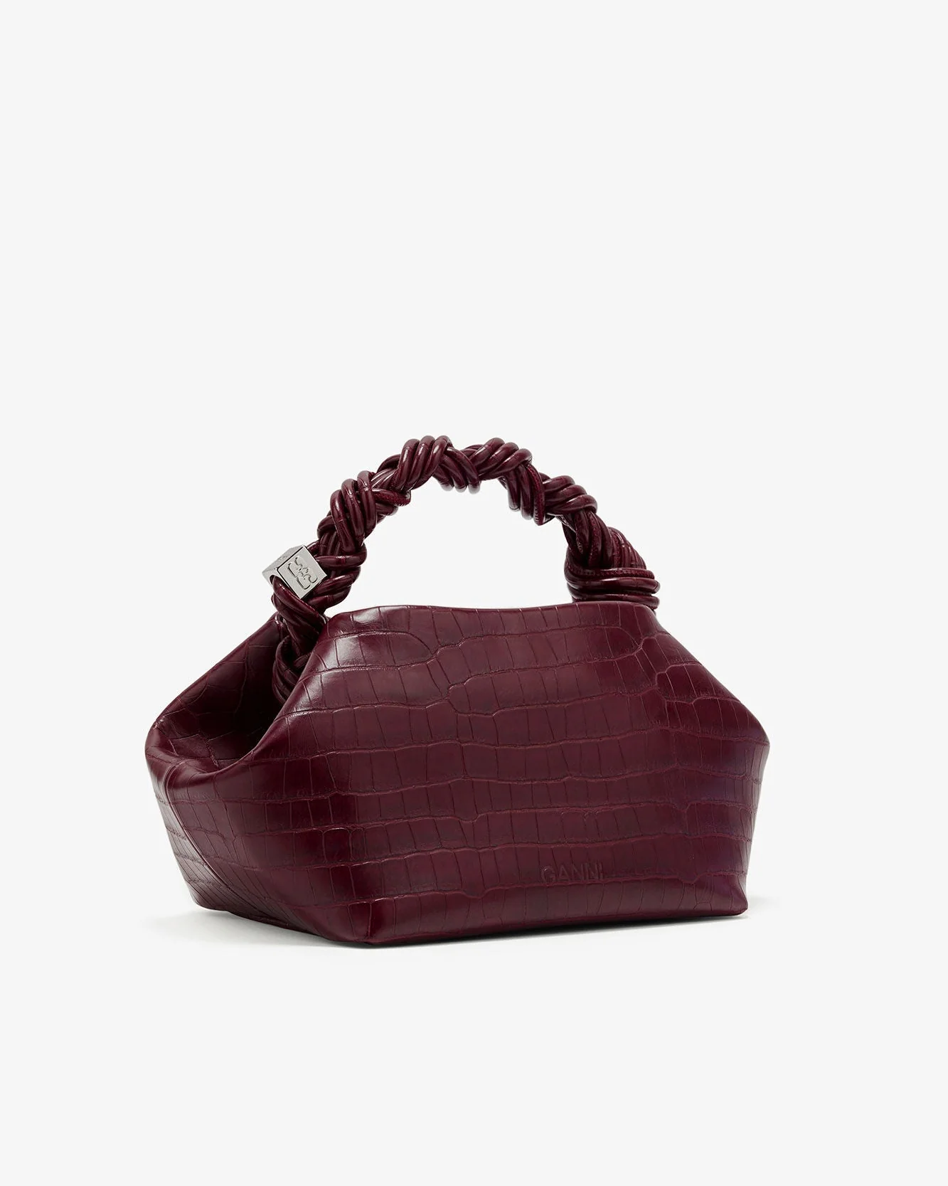 Bou Bag Small Croco (Burgundy) - Image 3