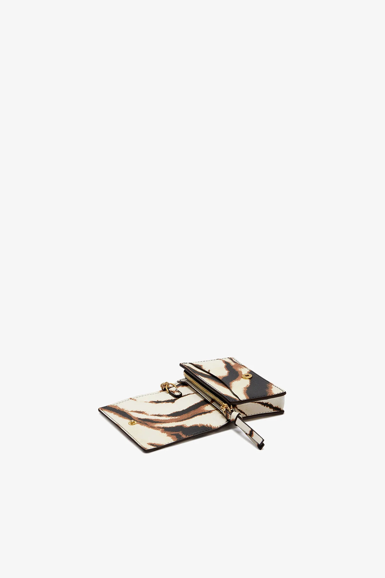 Bou Card Holder with Flap Zebra Print (Egret) - Image 3