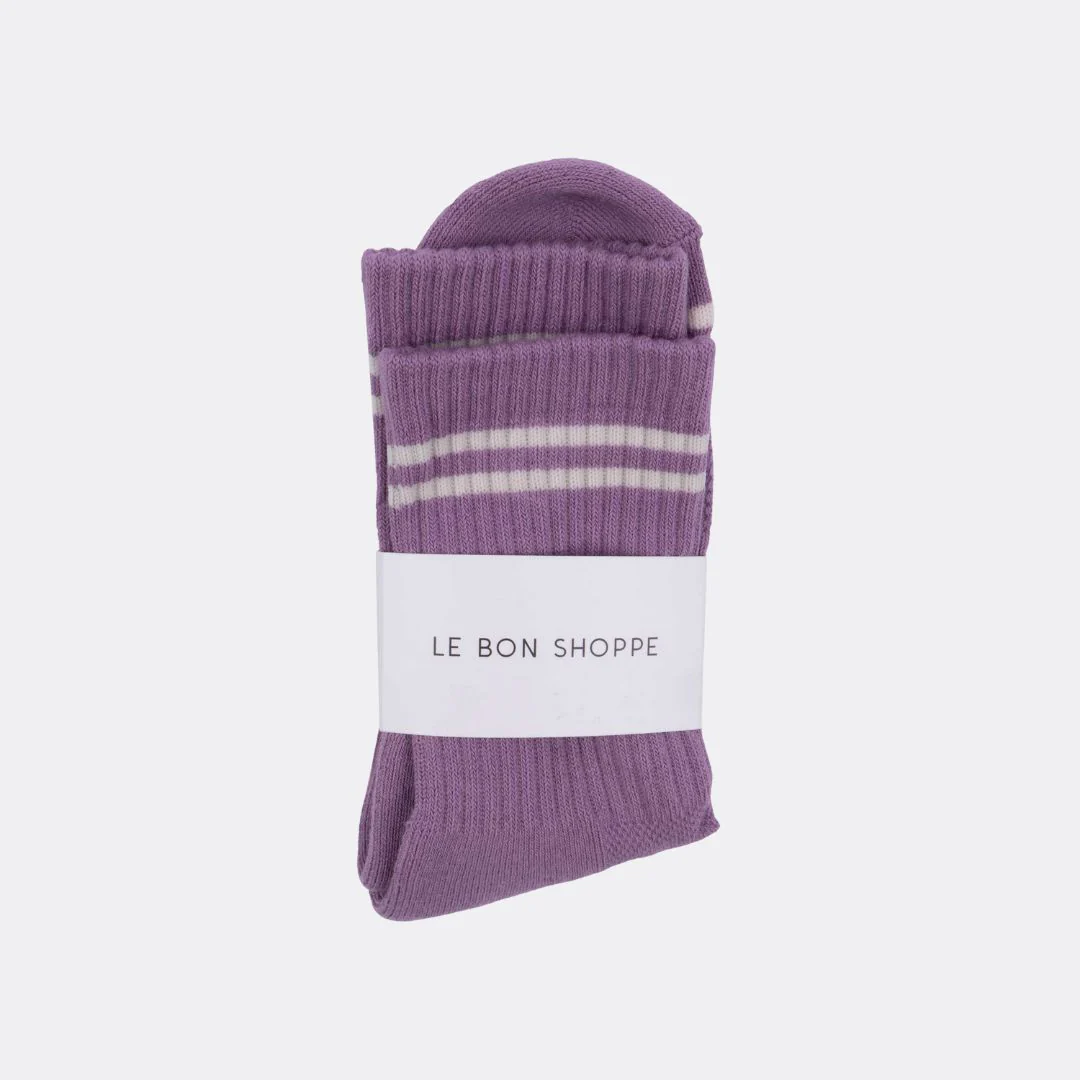 Boyfriend Socks (Grape)