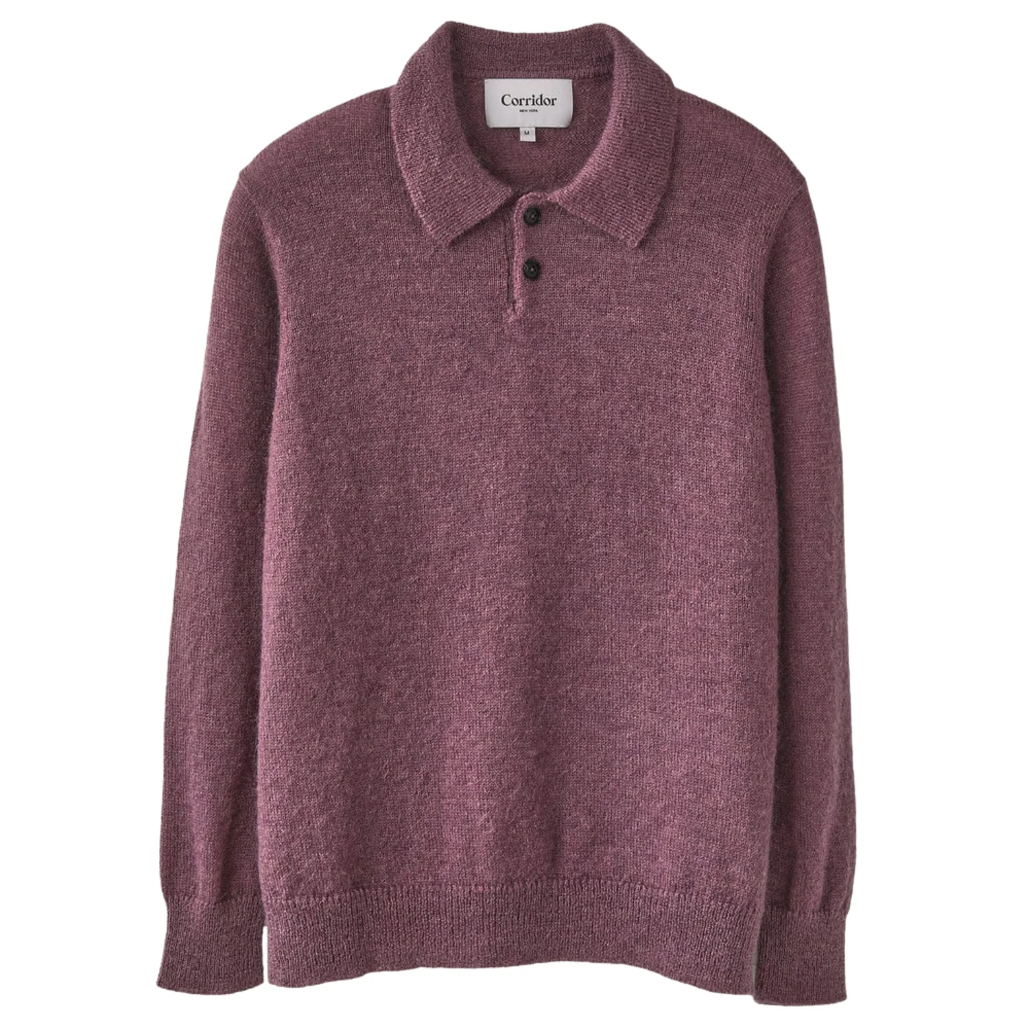 Brushed Alpaca Polo (Plum)
