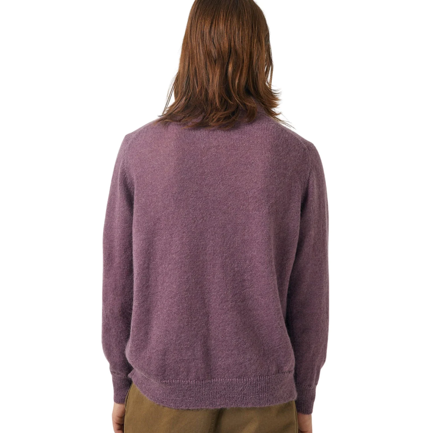 Brushed Alpaca Polo (Plum) - Image 3